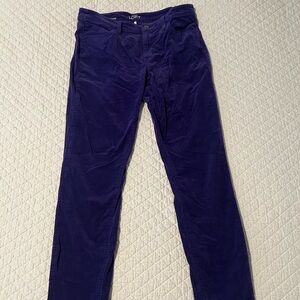 LOFT Purple Super Skinny Corduroy Pants
